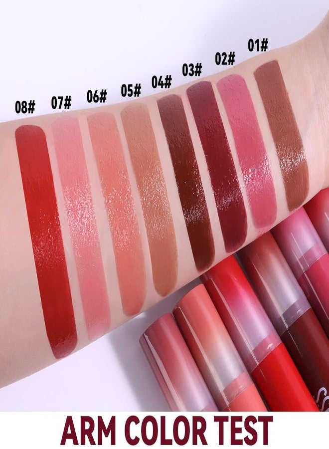 HHLTOH 1Pc Brownish Red Butter Lipstick Tinted Lip Balm, Shine Moisturizing Plumper Lipstick for Women,Natural Nourishing Hydrating Lip Gloss Stain for Dry Lips,Lightweight Lip Liner Care Vegan Makeup - Image 5